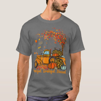 Camiseta Agradecidos agradecidos Camión de Otoño Falling Le
