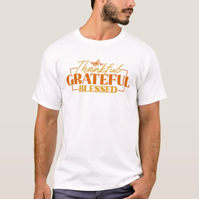 Camiseta Agradecidos agradecidos Halloween Groovy Fall (Anverso)