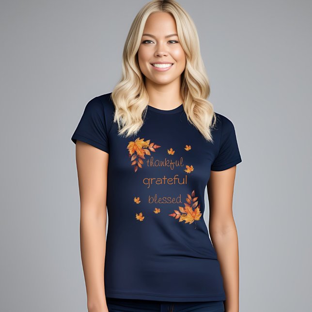 Camiseta Agradecidos Agradecimientos por las caídas de otoñ (Subido por el creador)