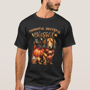 Camiseta Agradecidos y agradecidos Dachshund Dog Fall