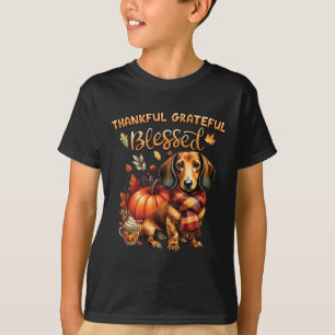 Camiseta Agradecidos y agradecidos Dachshund Dog Fall