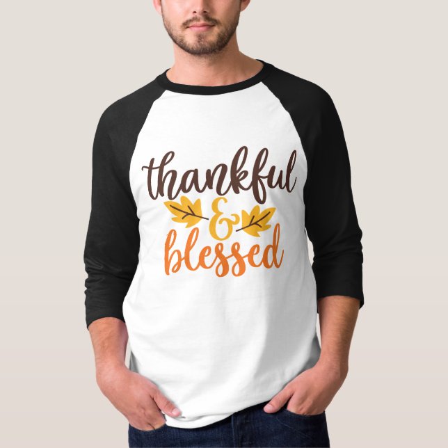 Camiseta Agradecidos y bendecidos (Anverso)