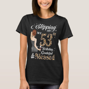 Camiseta Agradeciendo y bendecido mi cumpleaños número 53