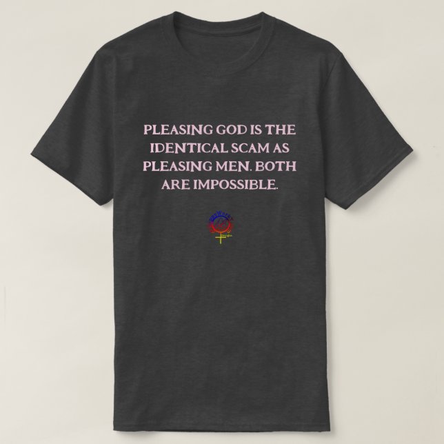 Camiseta AGRADECIMIENTO A DIOS Y HOMBRES SCAM Unisex (Diseño del anverso)
