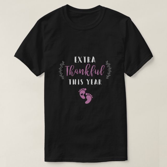 Camiseta Agradecimiento adicional este año Embarazo Chica L (Diseño del anverso)