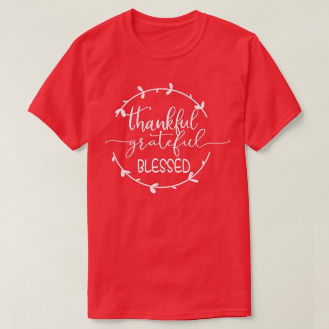Camiseta Agradecimiento agradecimiento a la bendición de fe (Diseño del anverso)