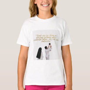 Camiseta Agradecimiento al esposo y padre