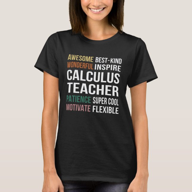 Camiseta Agradecimiento al profesor de cálculo (Anverso)
