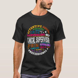 Camiseta Agradecimiento al supervisor clínico genial trabaj