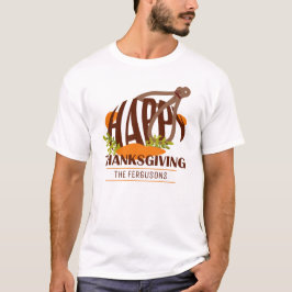 Camiseta Agradecimiento artístico familiar a Turquía Brown 
