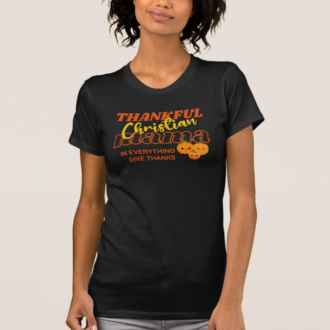 Camiseta AGRADECIMIENTO CHRISTIAN MAMA MOM Elegante Acción  (Anverso)