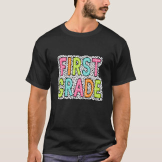 Camiseta Agradecimiento Colorido al Maestro de Primer Grado