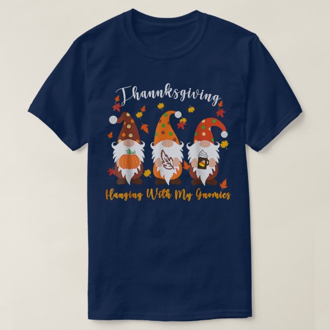 Camiseta Agradecimiento Con Colgar Mis Gnomies Gracioso Oto (Diseño del anverso)