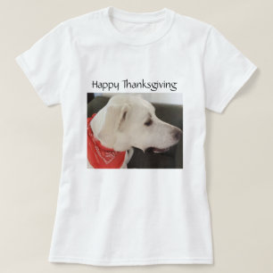 Camiseta Agradecimiento de Perro Blanco Adorable