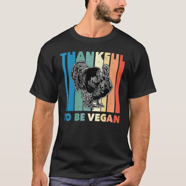 Camiseta Agradecimiento De Ser Vegan Acción De Gracias Vege (Anverso)