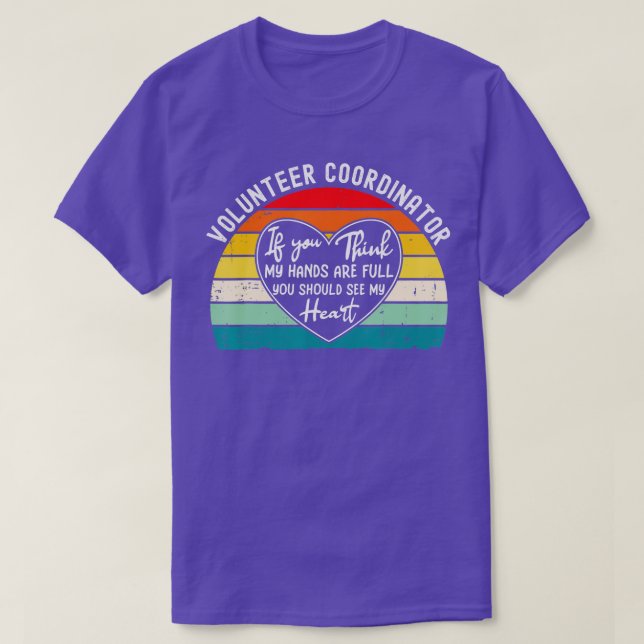 Camiseta Agradecimiento del Coordinador Voluntario Gracias (Diseño del anverso)