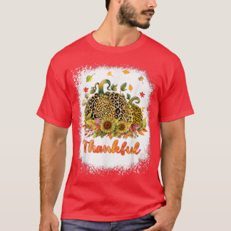 Camiseta Agradecimiento Día de Acción de Gracias Leopard Su