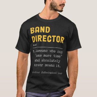 Camiseta Agradecimiento divertido al director de la banda d