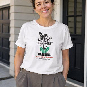 Camiseta Agradecimiento Floral Amante de las Flores Botánic