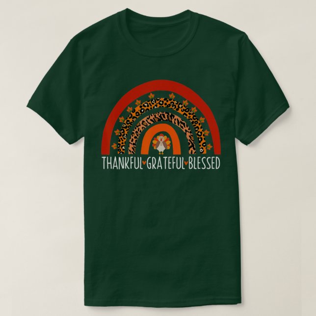 Camiseta AGRADECIMIENTO GRACIAS AL ACOGEDOR AIris Turquía T (Diseño del anverso)