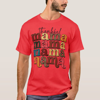 Camiseta Agradecimiento Mama Buffalo Plaid Fall Otoño Thank