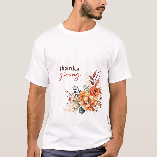 Camiseta agradecimiento por dar flores (Anverso)