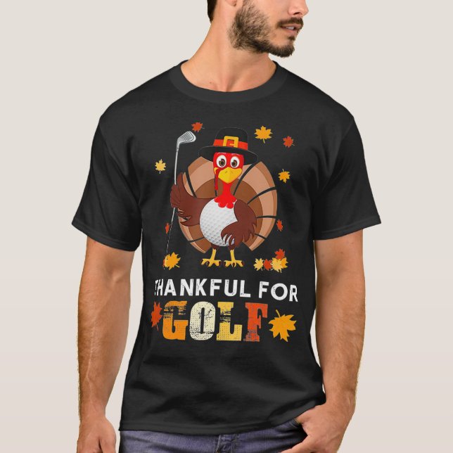 Camiseta Agradecimiento Por El Golf Turkey Golfer Gracioso  (Anverso)