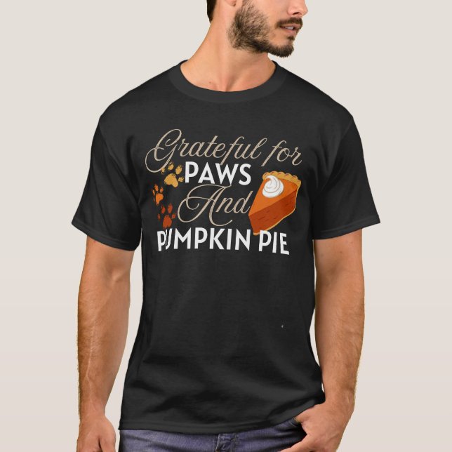 Camiseta Agradecimiento por las patas y la tarta de calabaz (Anverso)