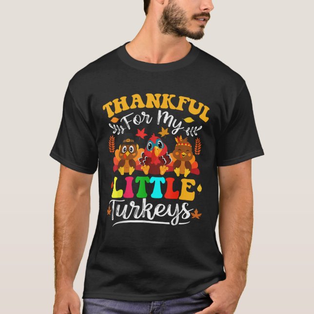 Camiseta Agradecimiento Por Mi Profesor De Pavos Thanksgivi (Anverso)