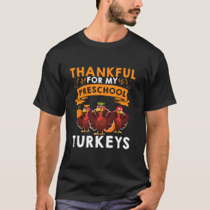 Camiseta Agradecimiento Por Mis Pavos De Preescolar Predica