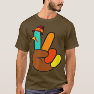 Camiseta Agradecimiento Rótulo de mano de paz de Turquía gr