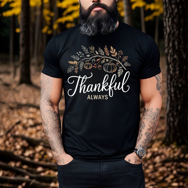 Camiseta Agradecimiento Siempre Elegante Acción de Gracias  (Subido por el creador)