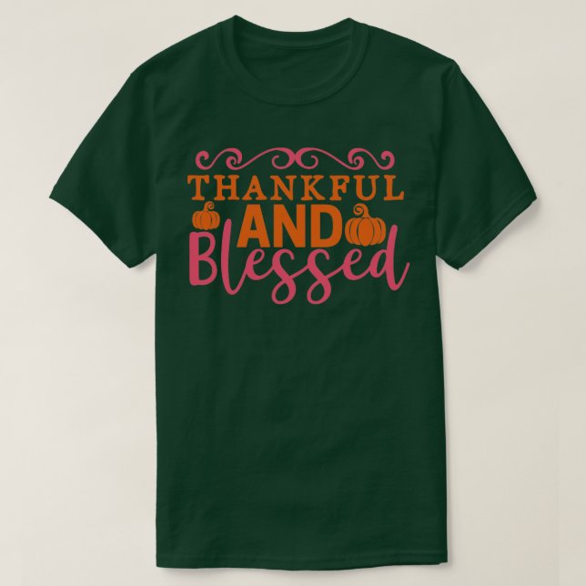 Camiseta Agradecimiento y bendición (Diseño del anverso)