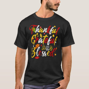 Camiseta Agradecimiento y bendición otoño en Thanksgi