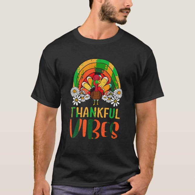 Camiseta Agradecimientos por Turquía Retro Groovy Acción de (Anverso)