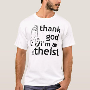 Camiseta agradezca a dios que soy un ateo