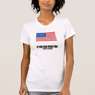 Camiseta Agradezca a un soldado