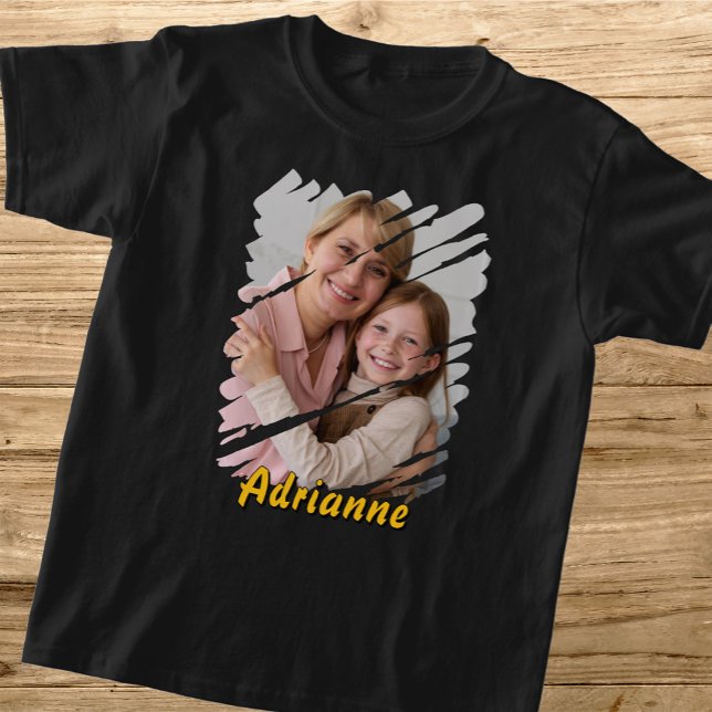 Camiseta Agrega tu foto y nombre. Regalo personalizado pers (Subido por el creador)