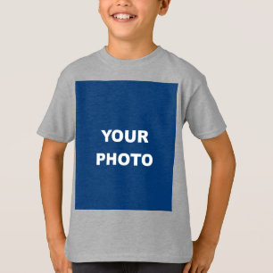 Camiseta Agrega tu imagen foto imagen logo acero ligero