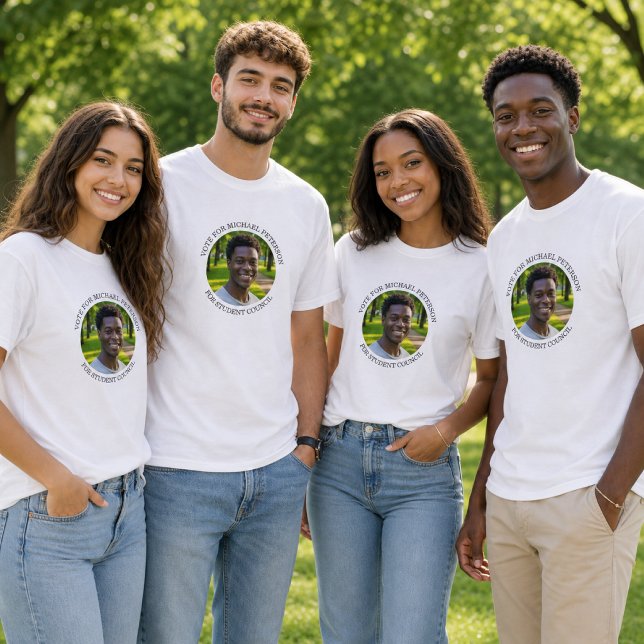 Camiseta Agrega tu propia foto y título de campaña electora (Subido por el creador)