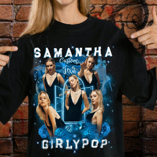 Camiseta Agrega tus propias fotos Retro 90s Bootleg Y2K Azu