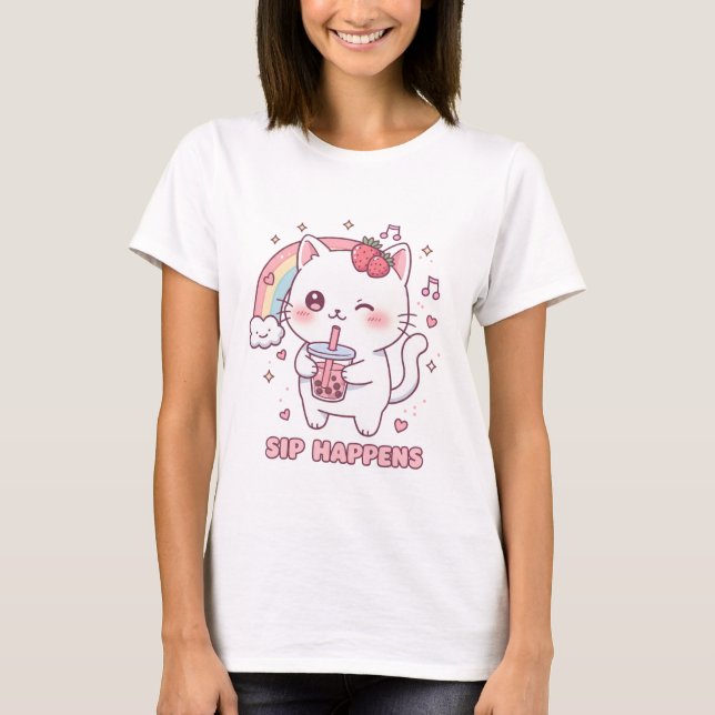 Camiseta Agrega un toque extra de dulzura a tu estilo con e (Anverso)