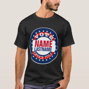 Camiseta Agregar campaña personalizada Personalizado de nom