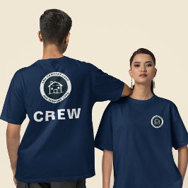 Camiseta Agregar empleado de agente inmobiliario con logoti
