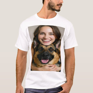 Camiseta Agregar foto de Pastor Alemán Personalizar