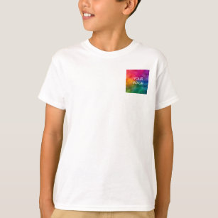 Camiseta Agregar foto texto de doble cara a niños niños
