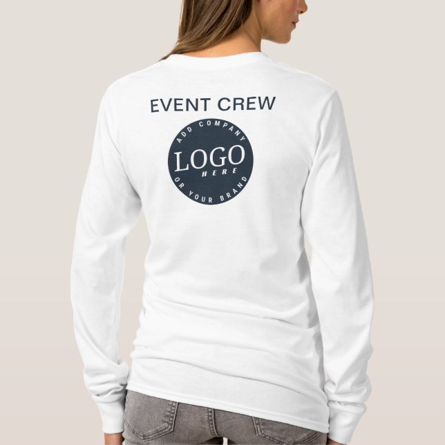 Camiseta Agregar la dirección del sitio web del logotipo de (Reverso)