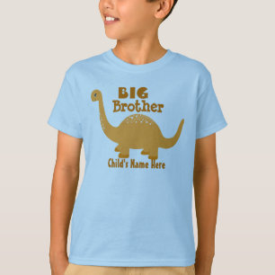 Camiseta Agregar nombre impresión de dinosaurio de Big Bro