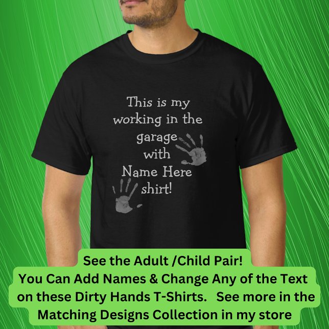 Camiseta Agregar nombres de títulos, trabajar en manos suci (Subido por el creador)