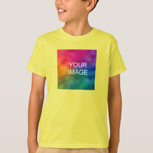 Camiseta Agregar plantilla de diseño frontal de imagen Niño